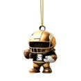 thumbnail image 2 of Hearth & Gear Interesting Super Wrist Style Rugby Player Acrylic Statue Keychain 2D Design A Sports Souvenir That Fans Can Collect compatible with Macrame Car Hanger Wind Chimes Tables from Ceiling, 2 of 6