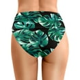 thumbnail image 4 of MNCEKFOD Womens Swim Bottoms Floral High Waist Ruched Belly Control Bikini Swim Shorts Comfortable And Stylish Swimsuit Bathing Suit Bottoms Dark Green S, 4 of 6