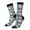 3 Black, variant on Tropical Sloth Print Adult Socks for Men & Women,Calf Socks, Ankle Socks,Boots Socks,Breathable Casual Sock,Unisex Crew Socks