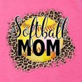 thumbnail image 2 of Softball Mom Animal Print Girl Sports Tri-Blend Racerback Tank Top, Vintage Pink, Medium, 2 of 5
