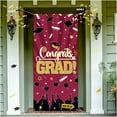 thumbnail image 1 of 2021 Décorations de Fête de Graduation, Grand Tissu Félicitations Graduation Couverture de Porte Graduation Bannière Photo Booth Fond pour 2021 Grad Fournitures de Fête Intérieure / Extérieure (Rouge Vin), 1 of 7