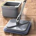 thumbnail image 4 of Eoperou 360 Degree Rotating Square Mop Bucket Set with Self Separation - System Retractable Handle Wet Dry Microfiber Cleaning Mop, 4 of 7