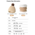 thumbnail image 3 of Winter Set with Long Scarf Long Knit Cap Gloves Wrap Warmly Around Neck Scarf a Hat Gloves, 3 of 3