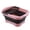 Pink, variant on Collapsible Dish Basin with Drain Plug, Outdoor Multiuse Foldable Sink Tub, Dishpan, Wash Basin, Portable Kitchen Storage Tray