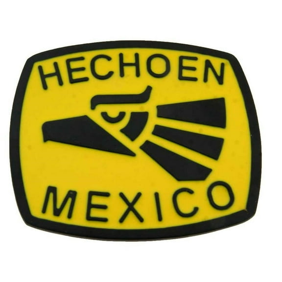 Hecho en Mexico Made in Mexico Mexican Belt Buckle Yellow Metal Fashion New