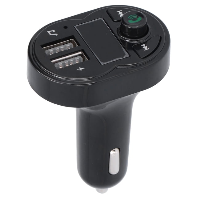 Transmisor FM inalámbrico Bluetooth, Llamada manos libres Cargador de coche Adaptador de transmisor FM inalámbrico Bluetooth Transmisor FM Bluetooth Fiabilidad excepcional