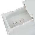 thumbnail image 5 of Pemberly Row Flip-Top End Table with Charging Station in White Wood Finish, 5 of 9