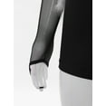 thumbnail image 6 of Aislor Girls Ballet Skirted Bodysuit Sequins Performance Jumpsuit Asymmetrical Latin Jazz Dance Dress Leotard Silver 12, 6 of 7