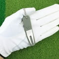 thumbnail image 4 of Golf Divot Tool with Silicone Cover Hanging Ring Multi-function Rustproof High Strength Golf Accessories Reusable Stainless Steel Golf Divot Repair Tool for Golf Course, 4 of 7