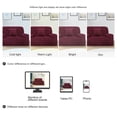 thumbnail image 6 of Unique Bargains 1-Piece Solid Transitional Stretch Slipcover Burgundy Armchair, 6 of 7