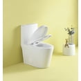 thumbnail image 5 of 1.1/1.6 GPF Dual Flush 1-Piece Elongated Toilet with Soft-Close Seat - Gloss White, 5 of 10