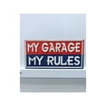 thumbnail image 1 of Mon Garage Mes Règles Décoration Murale Vintage en Métal, 1 of 1