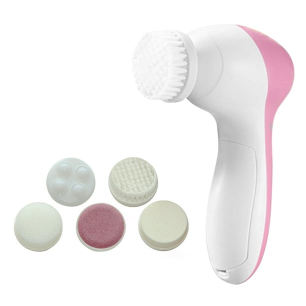 Cepillo limpiador facial eléctrico 5 en 1, masajeador de limpieza para el cuidado de la cara y los poros de la piel Tmvgtek Oficina Multiescena Multifunción