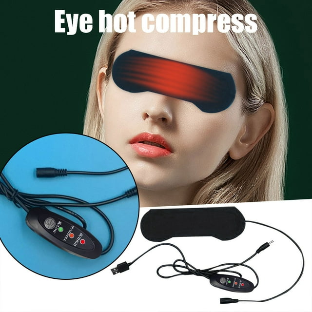SSZMDLB under $5 USB Heated Eye Mask, USB Eye Mask, Heating Cloth with Three Temperature Settings, Hot Compress for Eye Relief Fatigue Dryness, Portable for Home Office Travel Use