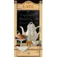 thumbnail image 2 of Kruskamp, Janet 14x24 Black Ornate Wood Framed with Double Matting Museum Art Print Titled - Coffee and Fruit II, 2 of 4