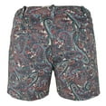 thumbnail image 2 of Women's Plus Size Stretch Paisley Pattern Chino Shorts 20W, 2 of 4