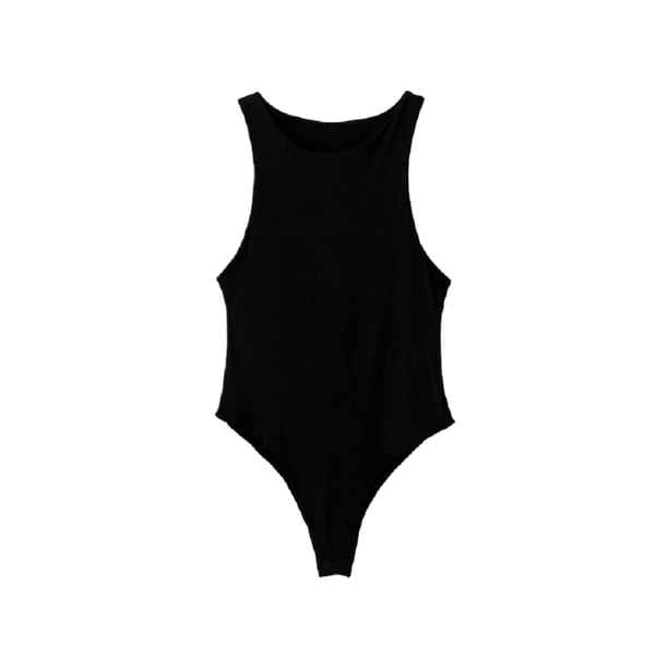 Body versátil Qarigey para mujer sexy ajustado al cuerpo lencería sexy Negro S