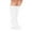 White, variant on Jefferies Socks Girls Socks, 4 Pack School Uniform Smooth Toe Cotton Knee High (Little Girls & Big Girls)
