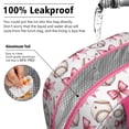 thumbnail image 5 of Womens Pink Baseballs and Bows Pattern Lunch Box for Work,Insulated Lunch Bag for Women,Loncheras Para Mujer,Leakproof Adult Lunch Bag for Work,Beach,Travel,Picnic,Camping, 5 of 7