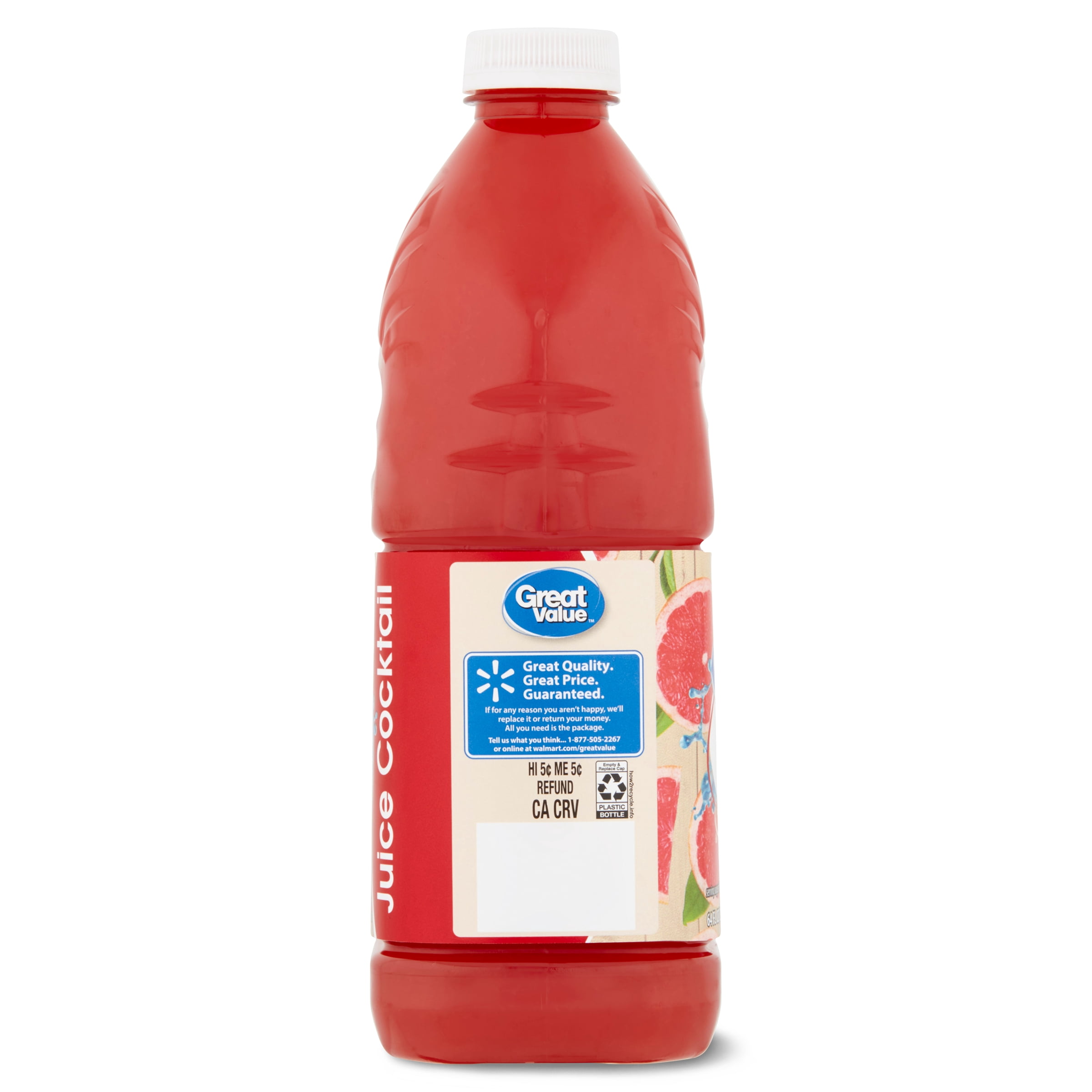 Great Value Ruby Red Grapefruit Juice Cocktail, 64 fl oz