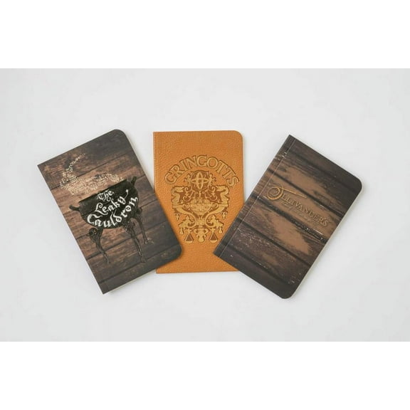 Harry Potter Harry Potter: Diagon Alley Pocket Notebook Collection (Set of 3), (Paperback)