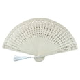 thumbnail image 2 of Wooden Handheld Folding Fan, Hand-Carved Wooden Hand Fan with Tassel & Bags, Bamboo Accordion Fan, Handheld Line Dance Fan, Lightweight Carved Fans for Gifts, Photography Props, Home Decor, 2 of 7