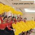 thumbnail image 6 of YIEMEEN Elegant Large Peony Petal Folding Hand Fan for Dance and Artistic Performances, 6 of 9