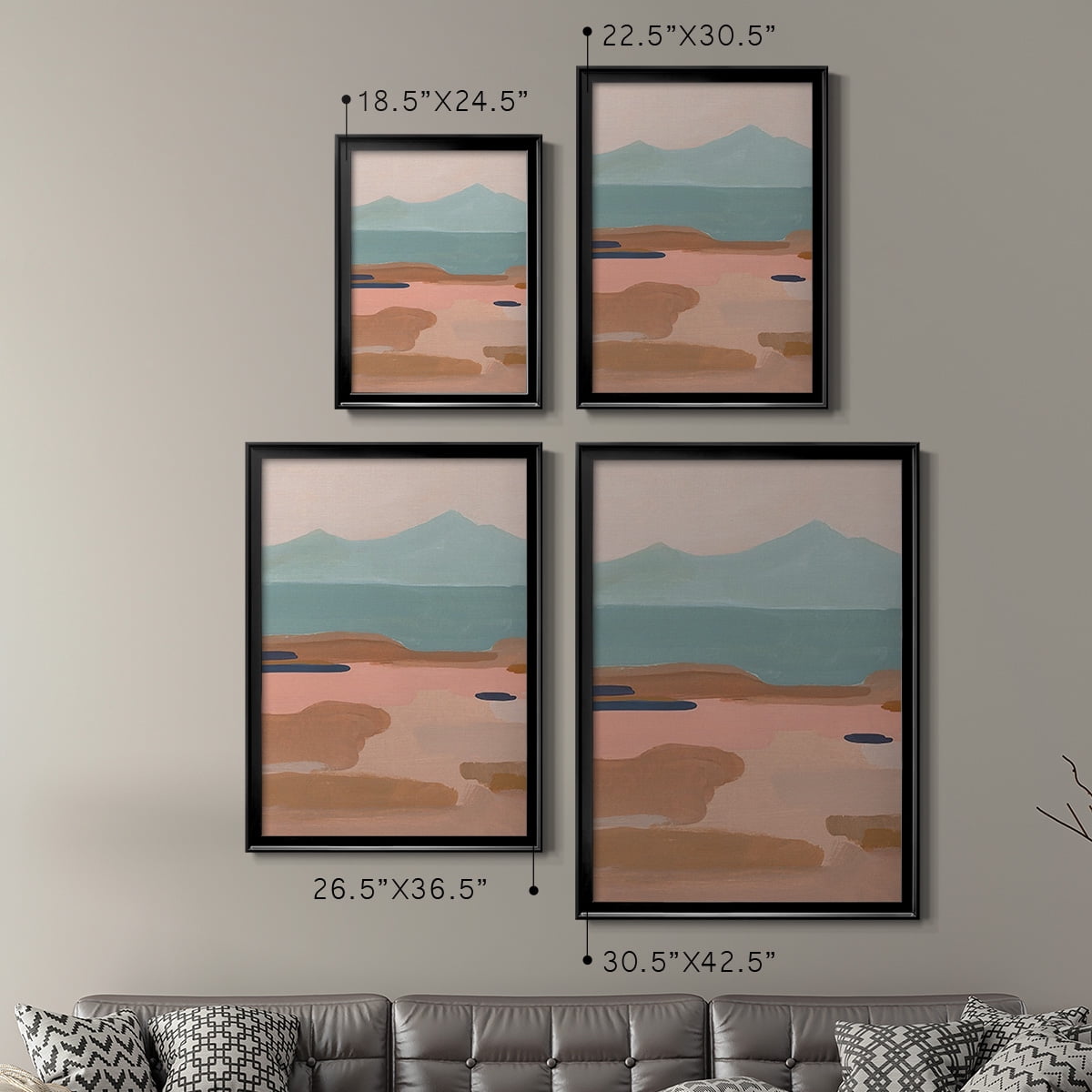 Desert Sunrise II Premium Framed Print, in Gold, Black, or Silver - Ready to Hang