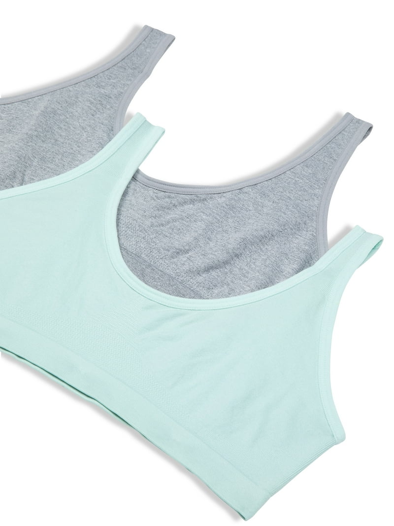 Anita Active Women's Wire-Free Sports Bra 2-Pack - Maximum Support For High Impact, Size 36D, Heather Grey