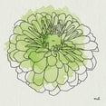 thumbnail image 2 of Hershey, Moira 20x20 Gold Ornate Wood Framed with Double Matting Museum Art Print Titled - Watercolor Floral I, 2 of 4
