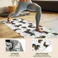 thumbnail image 4 of Dachshund and Heart Hot Yoga Mat Towel Non Slip for Hot Yoga - Quick-Drying Yoga Mat Cover with 4 Corner Pockets with Travel Bag - Hot Yoga Towel Non Slip Grip Moisture Wicking Sweat 70"x26", 4 of 6