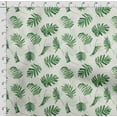 thumbnail image 4 of Soimoi Leaves Print, Poly Taffeta Fabric, Decor Sewing Fabric by The Yard 56 Inch Wide, Decorative Fabric for Outdoor Upholstery, Umbrellas and Home Accents, Green & White, 4 of 5