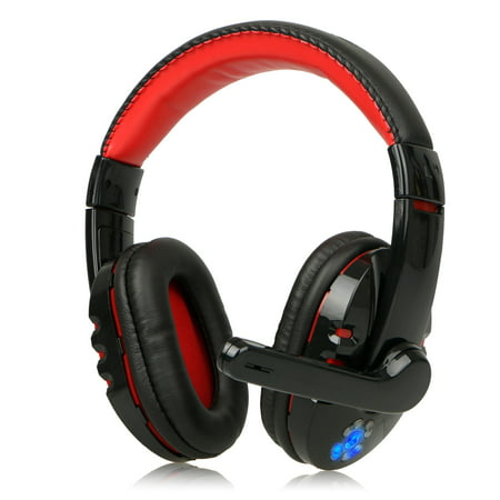 V8 Gaming Headsets, Wireless Bluetooth 4.2 Game Headphones with Mic Earphones Adjustable Headband for PC Tablet