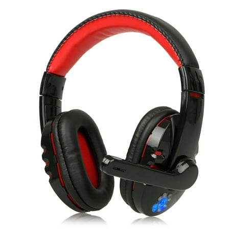 Wireless Pc Headphones V8 Gaming Headsets, Wireless Bluetooth 4.2 Game Headphones with Mic Earphones Adjustable Headband for PC Tablet Smartphone ()