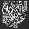 thumbnail image 2 of Home Is Where The Heart Is - Ohio T-Shirt | White Tee Gift, 2 of 5