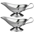 thumbnail image 4 of FOMIYES 2Pcs Stainless Steel Gravy Boat with Spout Large Capacity Sauce Container for Kitchen Serving, 4 of 8