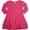 Pink 2 Flowers, variant on Mish - Little Girls - 100% Cotton - Long Sleeve Bubble Dress 26421-3 (Pink Hearts)