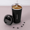 thumbnail image 2 of Taza de café con aislamiento inteligente de 510 ml con pantalla de temperatura, termo aislado de viaje de acero inoxidable para oficina en coche y botella de agua, 2 of 5