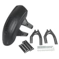 thumbnail image 1 of Rear Tire Mud Flap, Motorcycle Rear Mudguard ABS Metal  For 12-18in Wheels Hub, 1 of 8