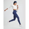 thumbnail image 5 of baleaf Women's Thermal Warm Winter leggings Fleece lined Pants Waterproof High Waisted with Pockets Outdoor Workout Running Tights Navy Blue S, 5 of 7