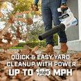 thumbnail image 4 of HART 40V 120 MPH at 450 CFM Cordless Axial Leaf Blower Kit, (1) 4.0Ah Lithium-Ion Battery, 4 of 15