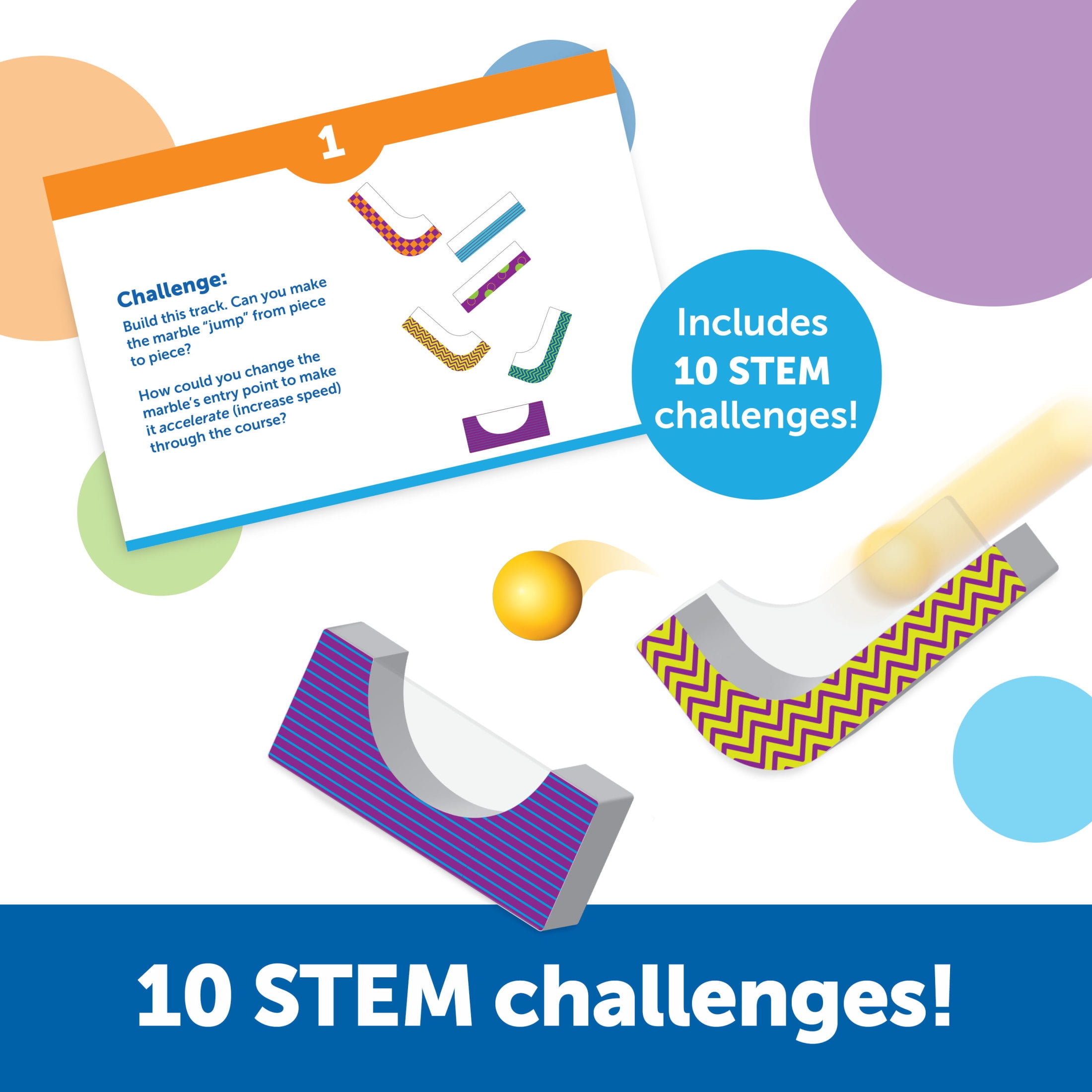 Learning Resources STEM Explorers Marble Runners  Elementary Level Educational Building Set Ages 5 and up