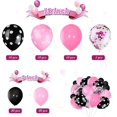 thumbnail image 2 of 75 Pieces Mouse Color Balloons Confetti Balloons Polka Dot Balloons Latex Party Balloons Balloon Garland for Halloween Baby Shower(Pink, Black), 2 of 4