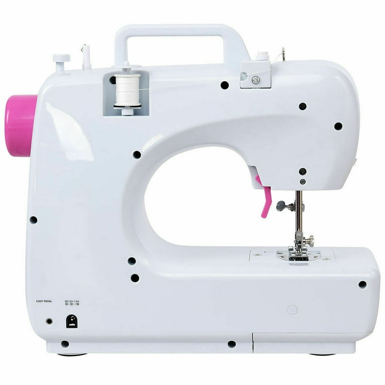 Costway 2-Speed Multi-function Fashion Portable Sewing Machine Serger w/16  Stitch Light