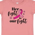 thumbnail image 4 of Inktastic Breast Cancer Awareness Her Fight is Our Fight Boys or Girls Baby T-Shirt, 4 of 5