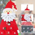 thumbnail image 4 of Calendario de Adviento de Papá Noel JanHm de fieltro navideño con 24 bolsillos, 4 of 5