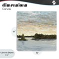 thumbnail image 4 of Stupell Industries Contemporary Lake Shore at Sundown Canvas Art, 17 x 17, by Julie DeRice, 4 of 8