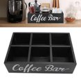 thumbnail image 1 of Coffee Station Organizer, Coffee Bar Organizer Countertop Coffee Pods Holder Coffee Station Storage Box with Divider for Countertop Farmhouse, 1 of 7