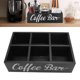 thumbnail image 1 of Contenedor De Cápsulas De Café, Caja De Organizadora De Estaciones De Café, Bolsitas De Té, Paquetes De Azúcar Y Soporte Para Agitadores, De Platane, Decoración De, 1 of 7