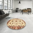thumbnail image 3 of Ahgly Company Tapis d'Intérieur Carré Abstrait Rouge, 4 Pieds Carré, 3 of 6